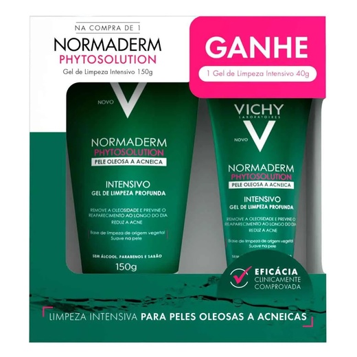 Image_Kit Normaderm Phytosolution Vichy Gel Limpeza 150gr e 40gr