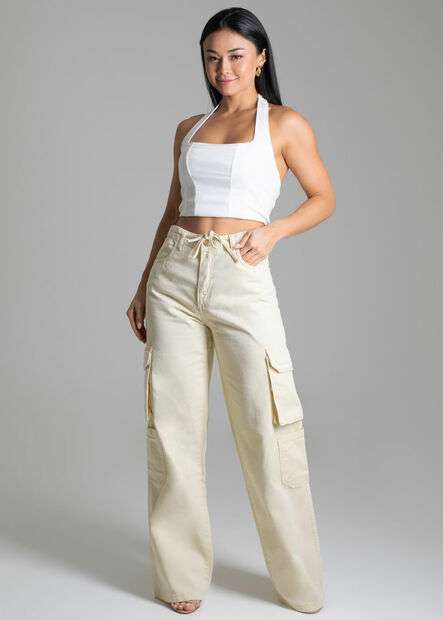 Image_Calça Sarja Sawary Wide Leg - 278672