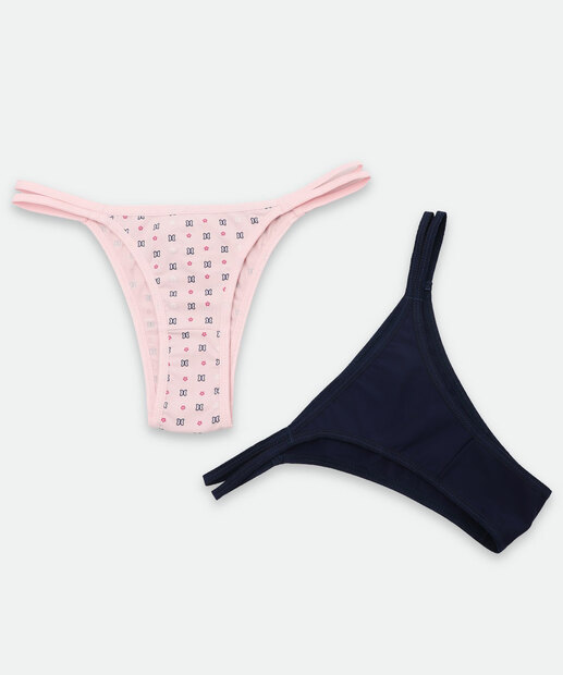 Image_Kit 2 Calcinhas String Microfibra Marisa Azul