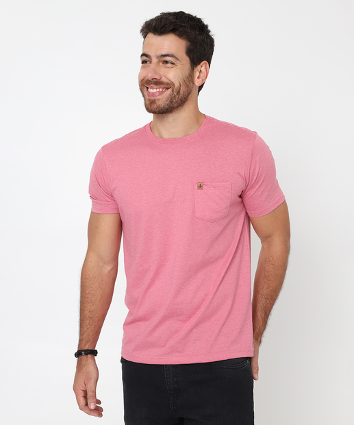 Image_Camiseta Masculina Básica Bolso Marisa Rosa