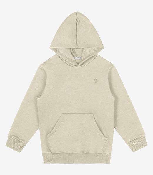 Image_Blusão Infantil Com Capuz Trick Nick Bege