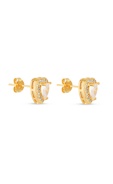 Image_Brinco Semijoia Coração Grande Cristal com Micro Zircônias  Banhados a ouro 18k