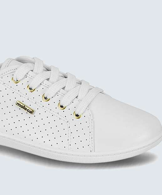 Tênis Casual Feminino Recorte Laser Moleca 