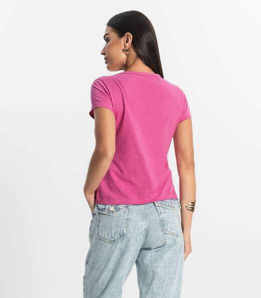 Blusa T-Shirt Feminina Estampada Select Rosa