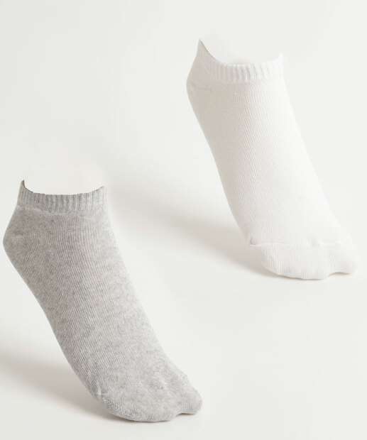 Kit 2 Pares Meias Invisíveis Feminina Básicas Marisa