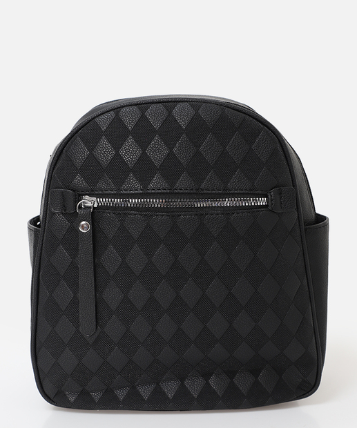 Mochila Feminina Estampada Marisa Preto