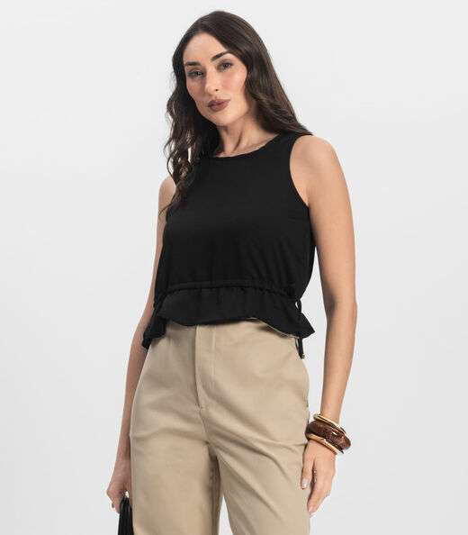 Image_Regata Feminina em Crepe Infinita Cor Preto