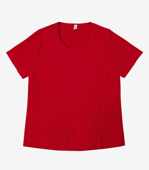 Blusa Malha Delicate Plus Infinita Cor Vermelho