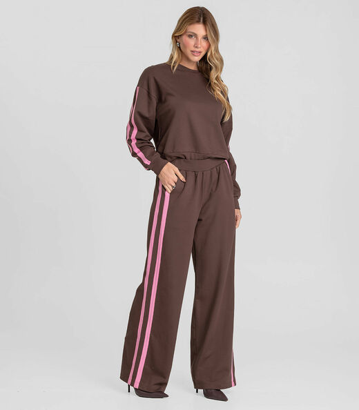 Image_Calça Feminina Pantalona em Molecotton Dianna Marrom