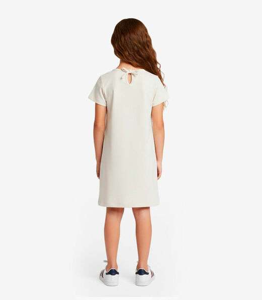Vestido Menina Infantil em Molecotton Select Bege