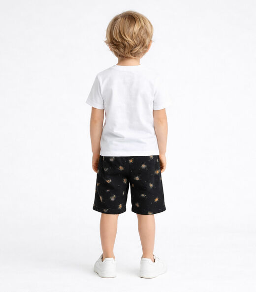Conjunto Infantil Camiseta Com Bermuda Select Branco