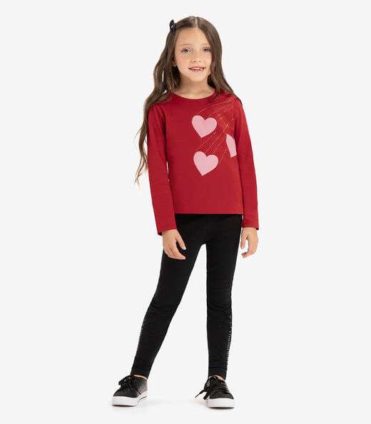 Legging Infantil Em Molecotton Rovi Kids Preto