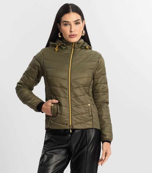 Image_Jaqueta Feminina com Capuz em Microfibra Endless Verde