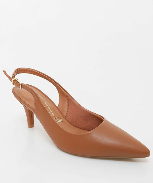 Image_Scarpin Feminino Slingback Salto Fino Vizzano Marrom