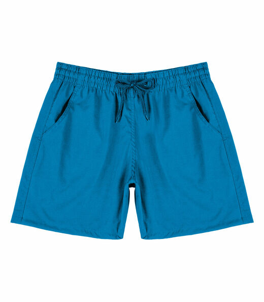 Bermuda Masculina Com Bolsos De Tactel Select Azul