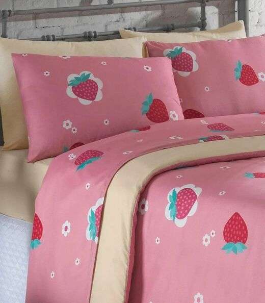 Jogo De Cama 200 Fios Queen 4 Peças Lar E Lazer Rosa