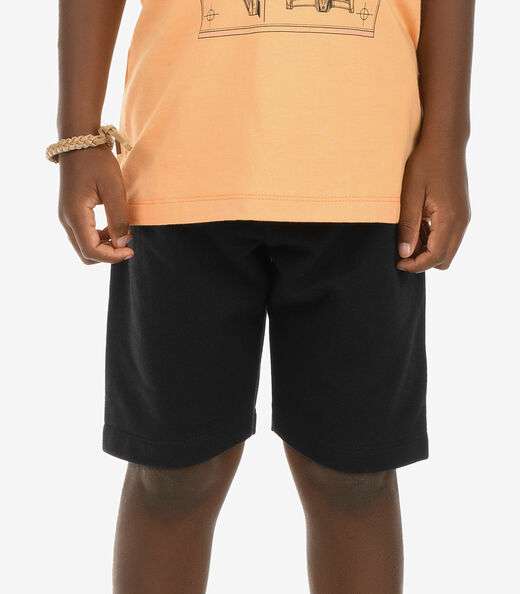 Conjunto Regata com Bermuda Menino Rovi Kids Laranja