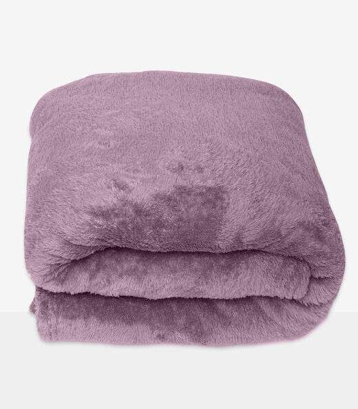 Manta de Microfibra Lisa Casal Infinita Cor Rosa