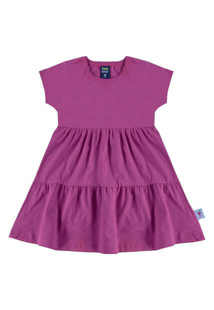Vestido Infantil em Algodão Bee Loop