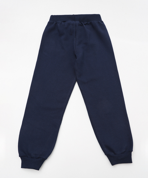 Calça Infantil Jogger Moletom Esporte Marisa Tam 4 a 10 Azul