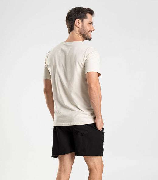 Bermuda Masculina Lisa De Microfibra Long Bong Preto