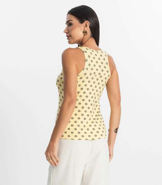 Regata Feminina Rovitex Amarelo