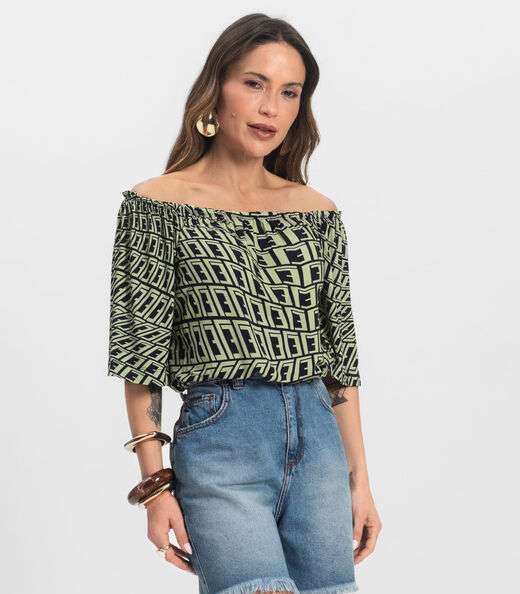 Image_Blusa Feminina Ciganinha Infinita Cor Verde