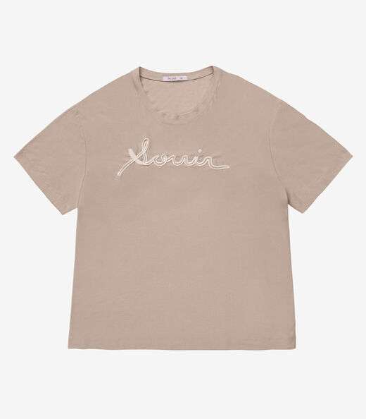 Blusa Viscose Plus Size Secret Glam Marrom