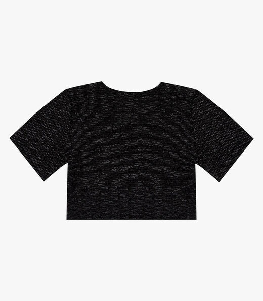 Blusa Feminina Em Tecido Sideral Infinita Cor Preto