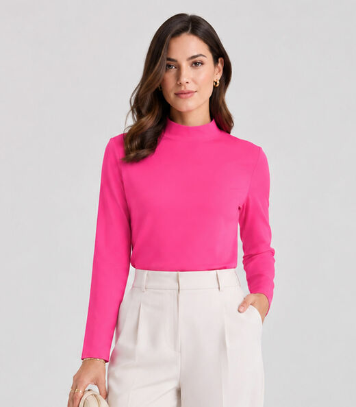 Image_Blusa Manga Longa Básica Select Rosa