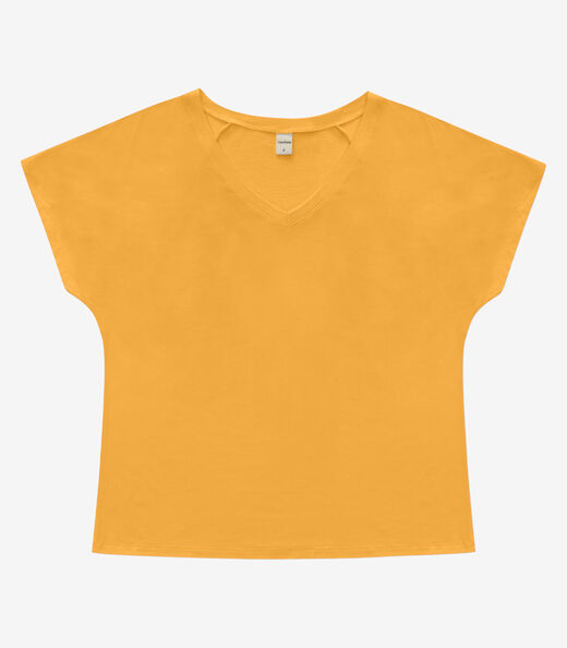 Blusa Feminina Viscotorcion Rovitex Amarelo