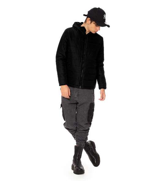 Jaqueta Puffer Masculina Rovitex Teen Preto