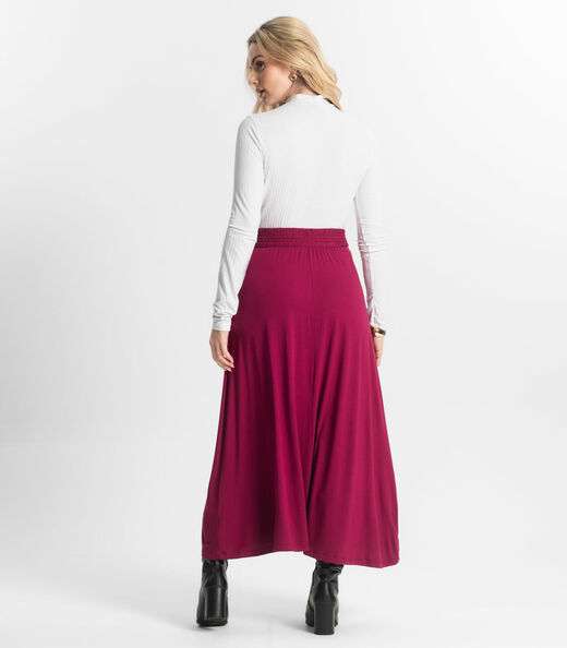 Saia Midi Feminina Select Vermelho