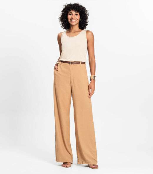 Regata Feminina Básica em Viscotorcion Rovitex Marrom