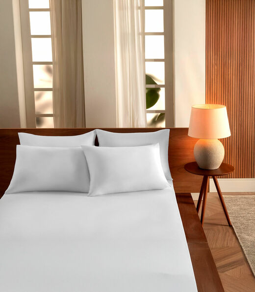 Image_Jogo De Cama Queen Malha 3 Peças Liso Vivaldi Branco