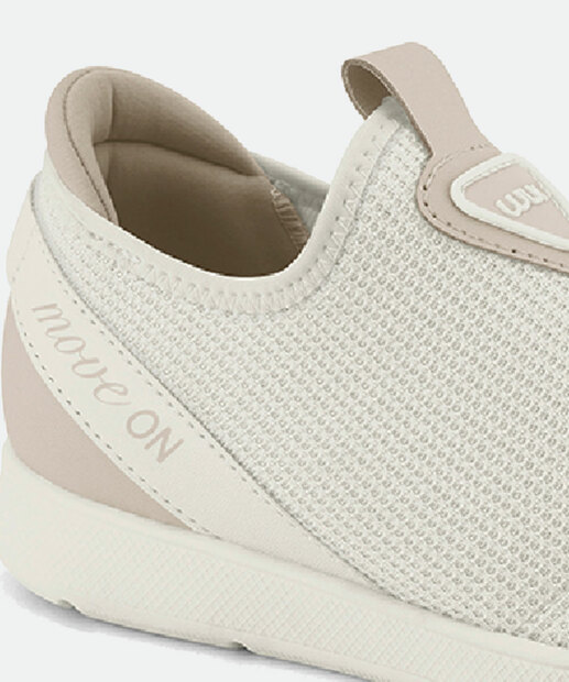 Tênis Casual Feminino Knit Recorte Frase Comfortflex 