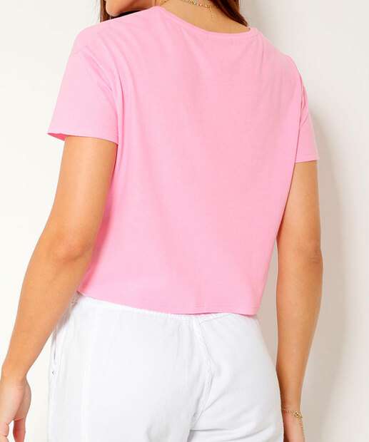Blusa Feminina Amarração Manga Curta Marisa