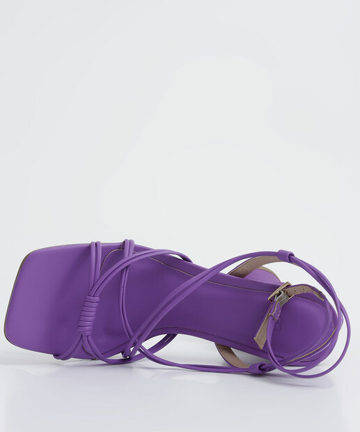 Sandália Salto Grosso Feminina Tiras Marisa