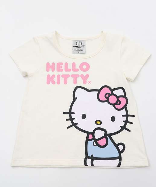 Conjunto Infantil Hello Kitty Sanrio Tam 1 a 3 Roxo