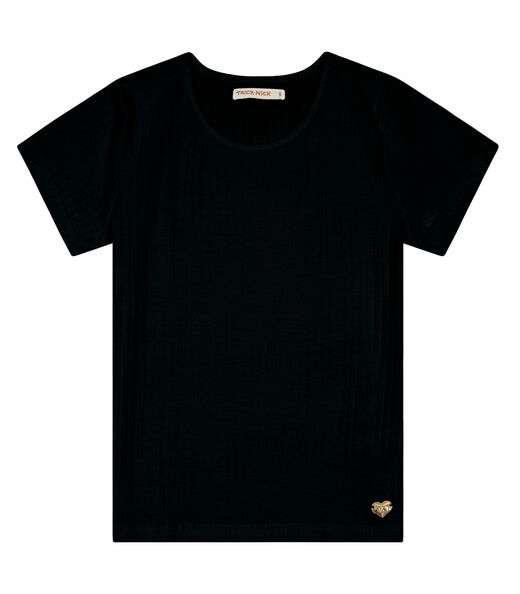 Blusa Infantil Feminina Canelada Trick Nick Preto