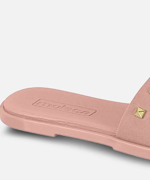 Rasteirinha Feminina Slide Tachas Moleca 