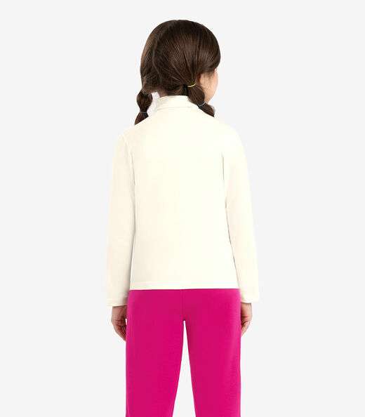 Blusa Manga Longa Infantil Gola Alta Rovitex Kids Bege