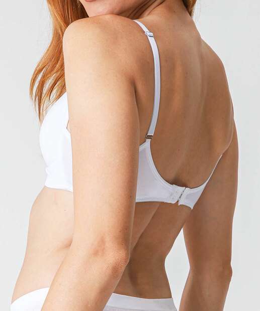 Sutiã Triângulo Com Bojo Marisa Branco