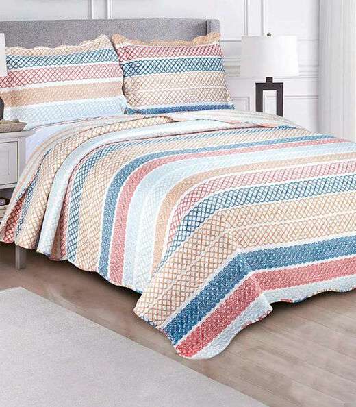 Image_Jogo De Colcha Evolution Patchwork Queen Camesa Marrom