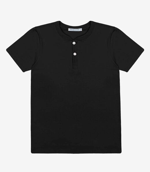 Camiseta Infantil Masculino Cotton Leve Trick Nick Preto