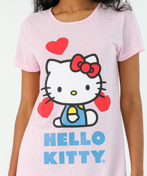Camisola Feminina Hello Kitty Rosa 