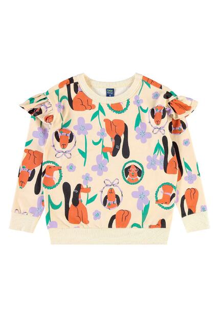 Conjunto Flores e Focinhos Menina Bee Loop