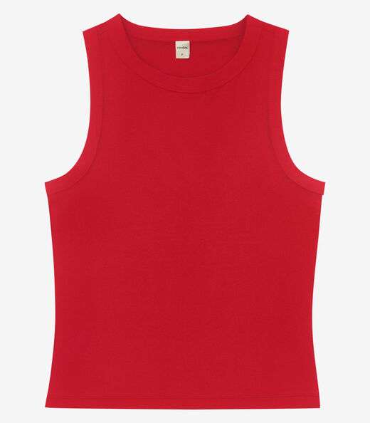 Regata Básica Feminina em Cotton Leve Rovitex Vermelho