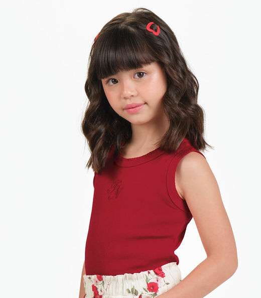 Conjunto Regata com Shorts Menina Trick Nick Vermelho