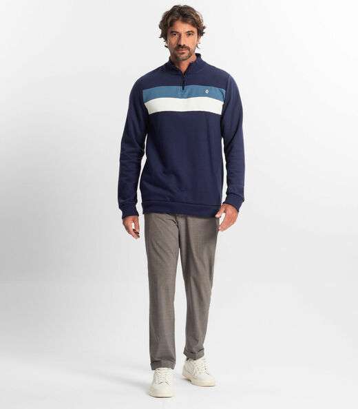 Blusão Masculino Moletom Diametro Azul